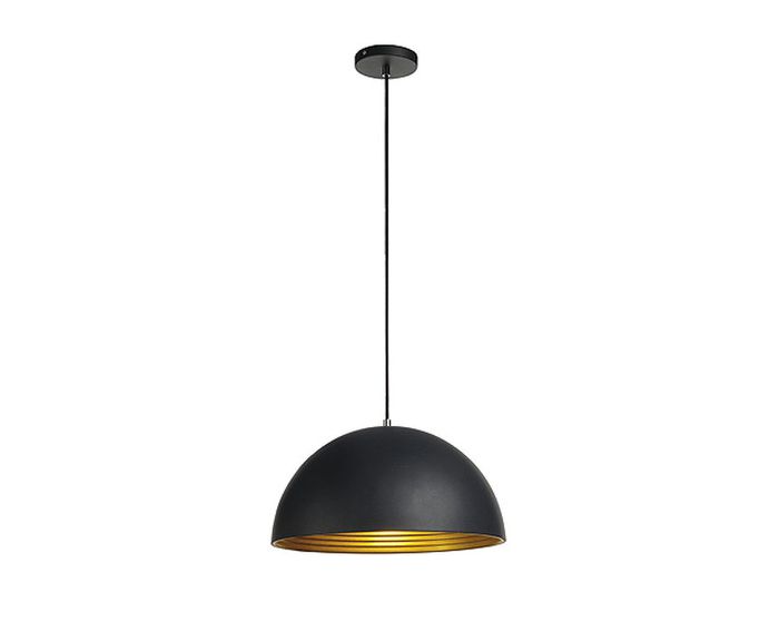 Forchini M PD-2 suspension rond 1x max 40W E27 230V D=40cm noir/or