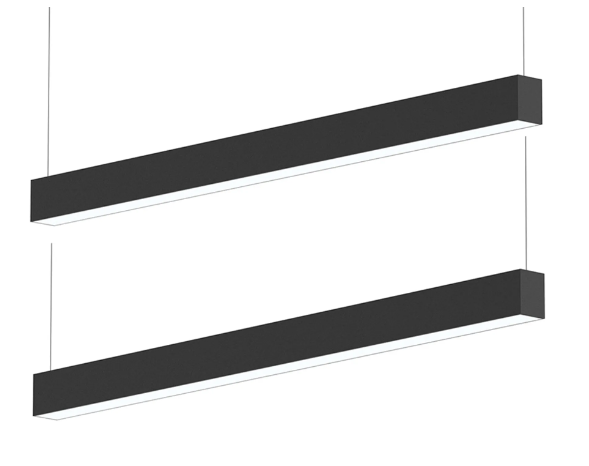 SUB 125 design montage en surface et luminaire suspendu noir 4000°K 40W