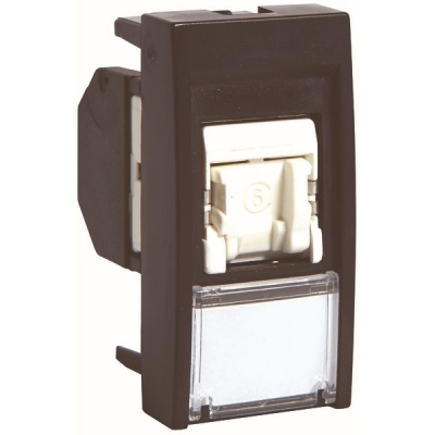 systo prise RJ45 Cat. 6 FTP, 1M, noire