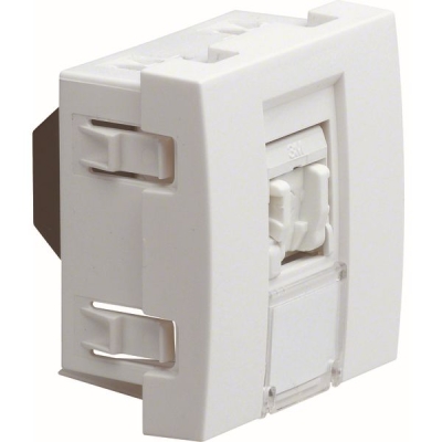 systo prise téléphonique RJ11 / RJ12, 2M, blanche