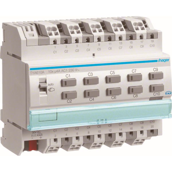 Module de sortie 10 contacts 4A AC1 new design QC, ETS
