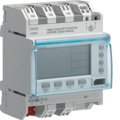 Interrupteur horaire annuel 4 voies KNX