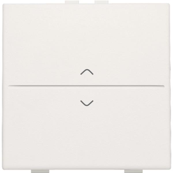 Manette simple up & down pour poussoir câble-bus ou RF émetteur mural, blanc
