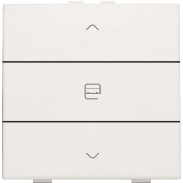 Home Control commande simple moteur avec touche triple, Original blanc