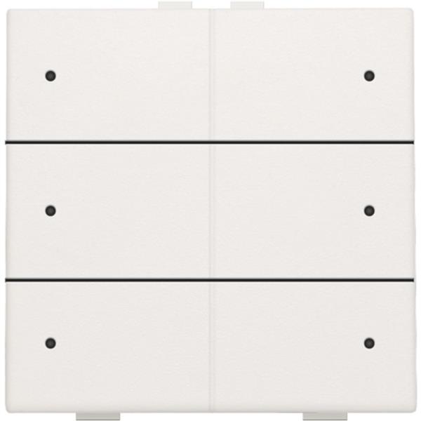 Home Control commande d' éclairage sextuple avec led, Original blanc