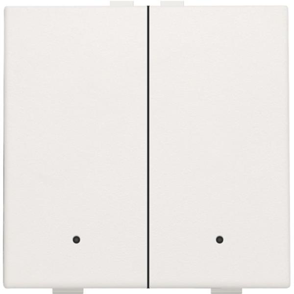 Home Control commande d' éclairage double avec led, Original blanc