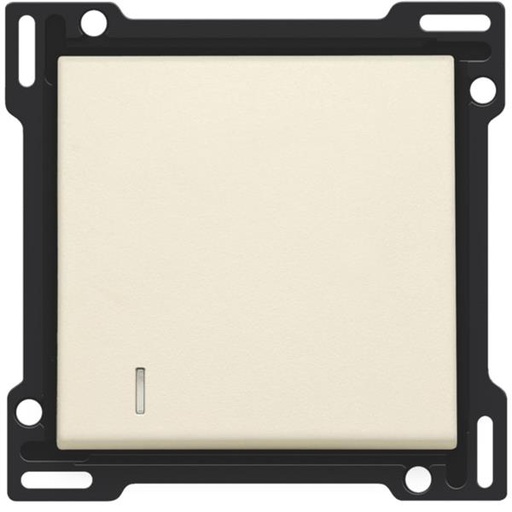 [NIK100-60005] Manette avec voyant pour bouton poussoir, crème