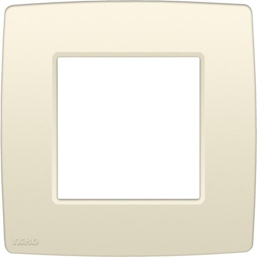 [NIK100-76100] Plaque de recouvrement (60mm) simple, crème