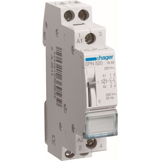 [HAGEPN520] Télérupteur 16A 230V 2NO