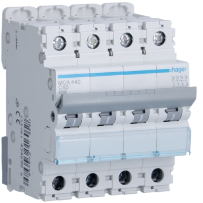 [HAGMCA440] Disjoncteur 6kA - C - 4P - 40A - 4M