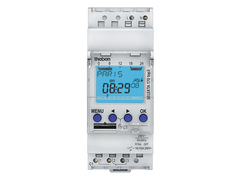 [TEMSELEKTA170TOP3] HORLOGE DIGITALE ASTRONOMIQUE 230V 50-60 HZ 1CO 16A