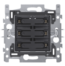 [NIK170-60160] Socle pour sextuple bouton-poussoir libre de potentiel 24V N.O. avec LED bleue