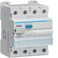 [HAGCFA680E] INT DIFF. 3P+N 80A 300MA A