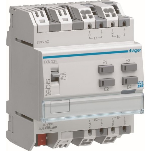 [HAGTXA304] Module 4entrées 230V