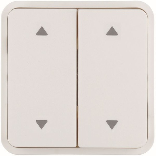 [HAGWNT974B] Touche cubyko KNX 4 boutons-poussoirs avec symboles volets blanc