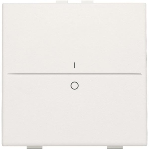 [NIK101-00002] Manette simple I-0 pour poussoir câble-bus ou RF émetteur mural, blanc