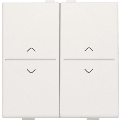 [NIK101-00010] Manette double up & down pour poussoir câble-bus ou RF émetteur mural, blanc