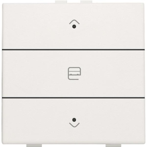 [NIK101-52033] Home Control commande simple moteur avec touche triple+led, Original blanc
