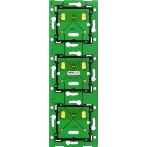 [NIK550-14037] Home Control platine murale triple vertical: entraxe 71mm