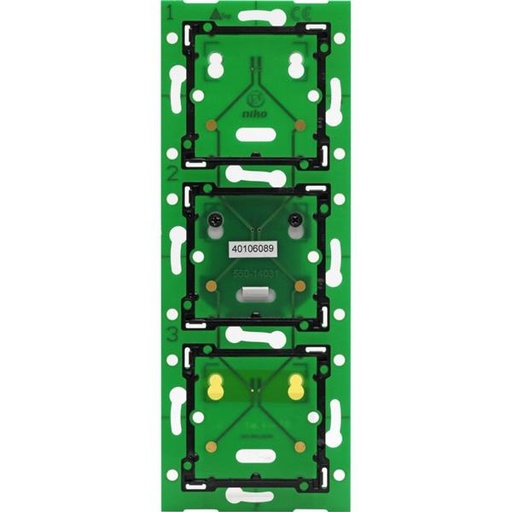 [NIK550-14031] Home Control platine murale triple vertical: entraxe 60mm