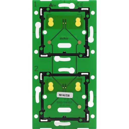 [NIK550-14027] Home Control platine murale double vertical: entraxe 71mm