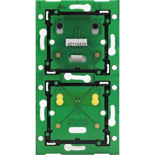 [NIK550-14021] Home Control platine murale double vertical: entraxe 60mm